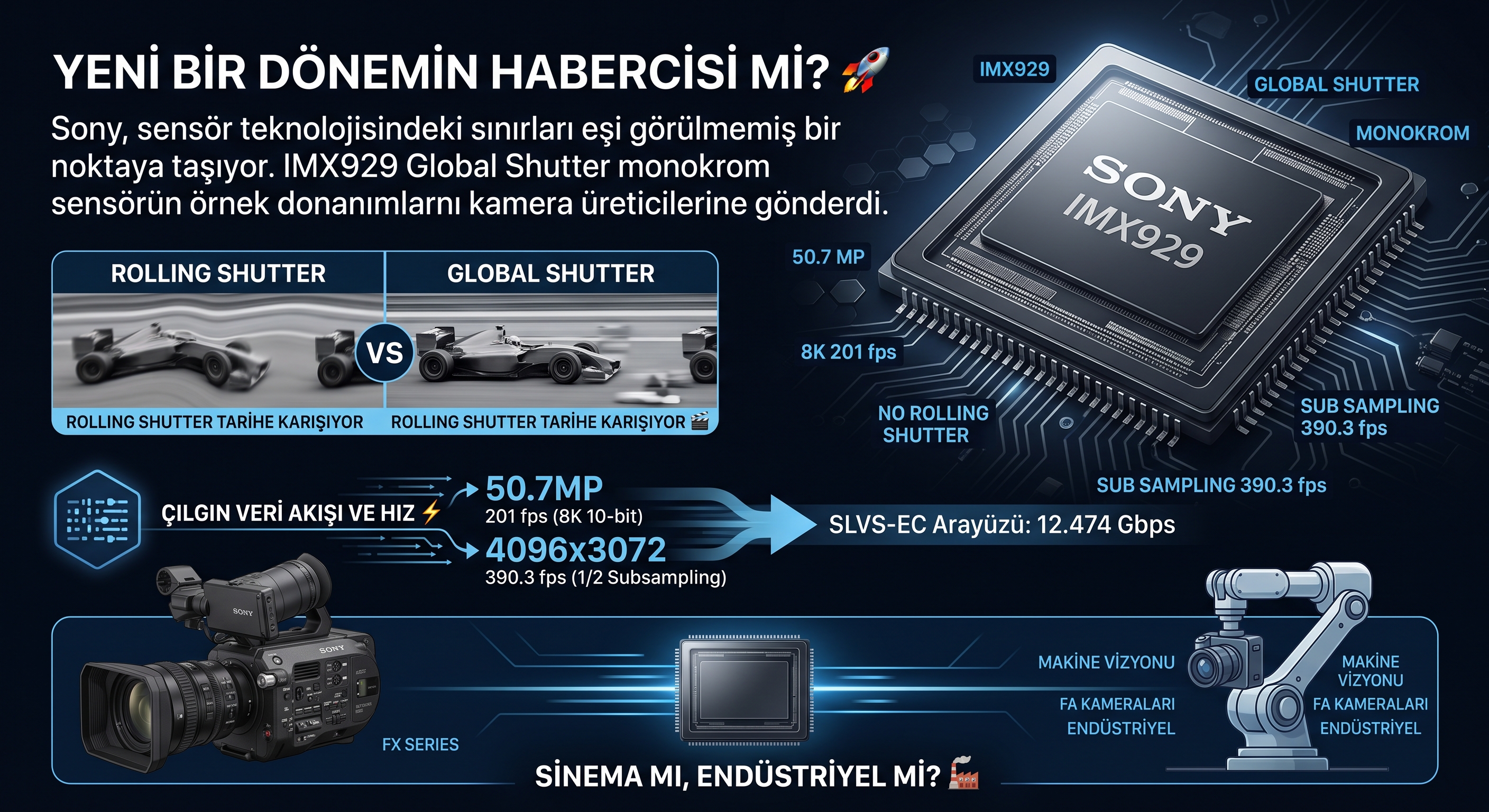 Gemini Generated Image ruuvubruuvubruuv Sony IMX929, global shutter, 8K video, sensör teknolojisi, sinema kamerası, APS-C, Super 35, rolling shutter